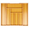 Wkład na sztućce do szuflady szuflad organizer rozsuwany bambusowy 35.5-54.5x45.5cm VILDE 229200 Wkład na sztućce do szuflady szuflad organizer rozsuwany bambusowy 35.5-54.5x45.5cm VILDE 229200