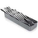 Wkład na sztućce do szuflady szuflad organizer szary 39x11.5cm VILDE 229010-S Wkład na sztućce do szuflady szuflad organizer szary 39x11.5cm VILDE 229010-S