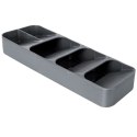Wkład na sztućce do szuflady szuflad organizer szary 39x11.5cm VILDE 229010-S Wkład na sztućce do szuflady szuflad organizer szary 39x11.5cm VILDE 229010-S