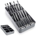 Wkład na sztućce do szuflady szuflad organizer szary 39x17cm VILDE 229011-S Wkład na sztućce do szuflady szuflad organizer szary 39x17cm VILDE 229011-S