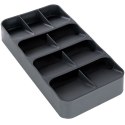 Wkład na sztućce do szuflady szuflad organizer szary 39x17cm VILDE 229011-S Wkład na sztućce do szuflady szuflad organizer szary 39x17cm VILDE 229011-S