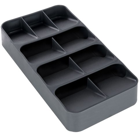 Wkład na sztućce do szuflady szuflad organizer szary 39x17cm VILDE 229011-S Wkład na sztućce do szuflady szuflad organizer szary 39x17cm VILDE 229011-S