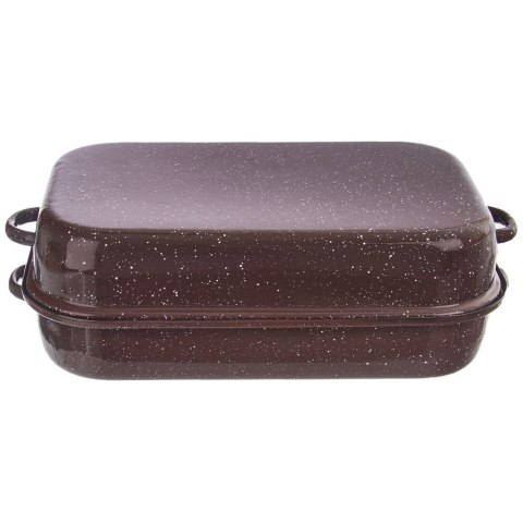 Brytfanna gęsiarka do piekarnika emaliowana z pokrywką prostokątna BROWN 14L 46x27.5cm ORION 127023 Brytfanna gęsiarka do piekarnika emaliowana z pokrywką prostokątna BROWN 14L 46x27.5cm ORION 127023