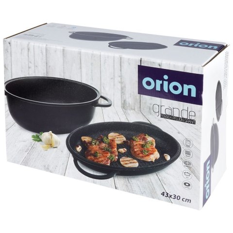 Brytfanna gęsiarka z pokrywką do piekarnika granitowa 2w1 GRANDE 10L 43x28cm ORION 127029 Brytfanna gęsiarka z pokrywką do piekarnika granitowa 2w1 GRANDE 10L 43x28cm ORION 127029