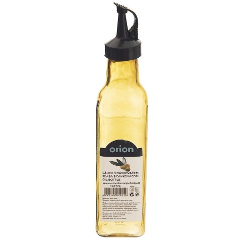 Butelka na ocet oliwę przyprawy szklana pojemnik z dozownikiem 265 ml ORION 143774 Butelka na ocet oliwę przyprawy szklana pojemnik z dozownikiem 265 ml ORION 143774