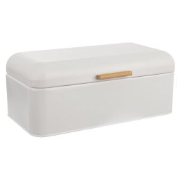 Chlebak metalowy pojemnik na chleb pieczywo biały mat WHITELINE 42x24x16.5cm ORION 152460