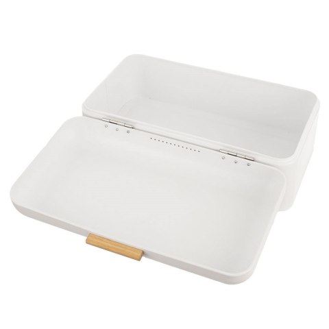 Chlebak metalowy pojemnik na chleb pieczywo biały mat WHITELINE 42x24x16.5cm ORION 152460 Chlebak metalowy pojemnik na chleb pieczywo biały mat WHITELINE 42x24x16.5cm ORION 152460