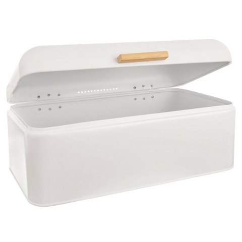 Chlebak metalowy pojemnik na chleb pieczywo biały mat WHITELINE 42x24x16.5cm ORION 152460 Chlebak metalowy pojemnik na chleb pieczywo biały mat WHITELINE 42x24x16.5cm ORION 152460