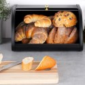 Chlebak metalowy pojemnik na chleb pieczywo czarny 30x26.5x17cm VILDE 259621 Chlebak metalowy pojemnik na chleb pieczywo czarny 30x26.5x17cm VILDE 259621