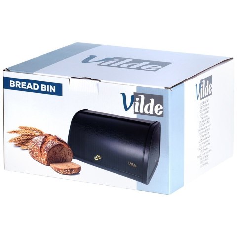 Chlebak metalowy pojemnik na chleb pieczywo czarny 30x26.5x17cm VILDE 259621 Chlebak metalowy pojemnik na chleb pieczywo czarny 30x26.5x17cm VILDE 259621