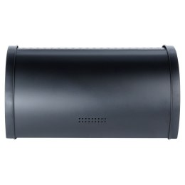 Chlebak metalowy pojemnik na chleb pieczywo czarny 38x28.5x18cm VILDE 259614