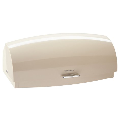 Chlebak stalowy, 45×28,5×17cm, beżowy, połysk, KLAUSBERG KB-7932