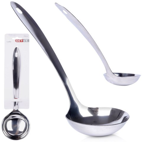 Chochla do zupy stalowa łyżka wazowa mała wazówka 80ml 29cm GET-IT 140201 Chochla do zupy stalowa łyżka wazowa mała wazówka 80ml 29cm GET-IT 140201