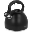 Czajnik na gaz stalowy z gwizdkiem indukcja 2.7L czarny matowy BRUNBESTE BB-2442
