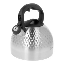 Czajnik na gaz stalowy z gwizdkiem indukcja 2.7L srebrny diament BRUNBESTE BB-2467