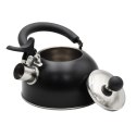 Czajnik stalowy z gwizdkiem na gaz indukcję mały 1.5L czarny MAT BRUNBESTE BB-1324