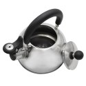 Czajnik stalowy z gwizdkiem na gaz indukcję mały 1.5L srebrny BRUNBESTE BB-1323