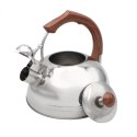 Czajnik stalowy z gwizdkiem tradycyjny indukcja 2.5L uchwyt drewno BRUNBESTE BB-2271