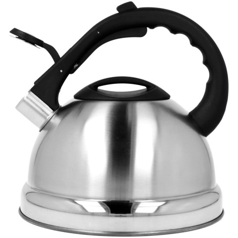 Czajnik stalowy z gwizdkiem tradycyjny indukcja gaz 2.7L srebrny BRUNBESTE BB-1309