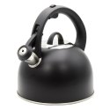 Czajnik stalowy z gwizdkiem tradycyjny na gaz indukcja 2.5L czarny BRUNBESTE BB-2410