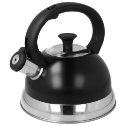 Czajnik stalowy z gwizdkiem tradycyjny na indukcję 2.5L czarny BRUNBESTE BB-2392