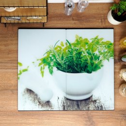 Deska do krojenia i osłona kuchenki szklana 60x52cm VILDE 259679