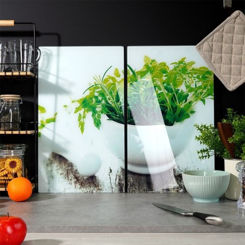 Deska do krojenia i osłona kuchenki szklana 60x52cm VILDE 259679 Deska do krojenia i osłona kuchenki szklana 60x52cm VILDE 259679