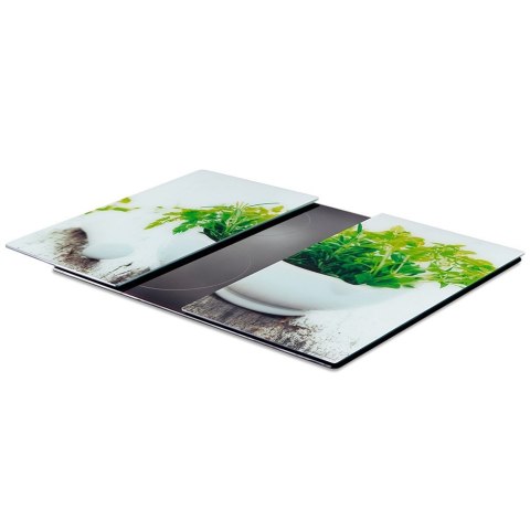 Deska do krojenia i osłona kuchenki szklana 60x52cm VILDE 259679 Deska do krojenia i osłona kuchenki szklana 60x52cm VILDE 259679