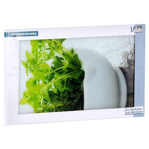 Deska do krojenia i osłona kuchenki szklana 60x52cm VILDE 259679 Deska do krojenia i osłona kuchenki szklana 60x52cm VILDE 259679