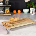 Deska do serwowania drewniana na nóżkach stolik na łóżko do łóżka 49x25cm VILDE 128021 Deska do serwowania drewniana na nóżkach stolik na łóżko do łóżka 49x25cm VILDE 128021