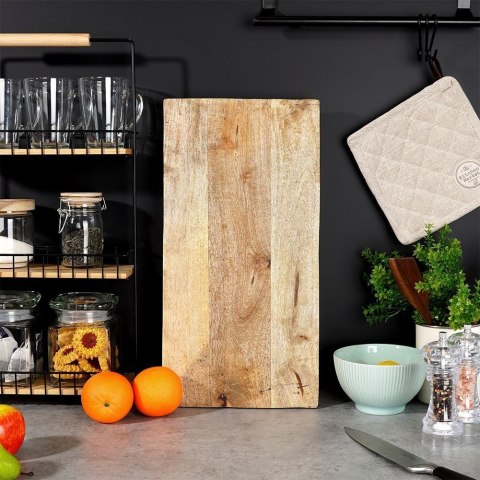 Deska do serwowania drewniana na nóżkach stolik na łóżko do łóżka 49x25cm VILDE 128021 Deska do serwowania drewniana na nóżkach stolik na łóżko do łóżka 49x25cm VILDE 128021