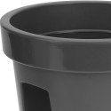 Doniczka balkonowa plastikowa szara duża 28 cm VILDE 339157 Doniczka balkonowa plastikowa szara duża 28 cm VILDE 339157