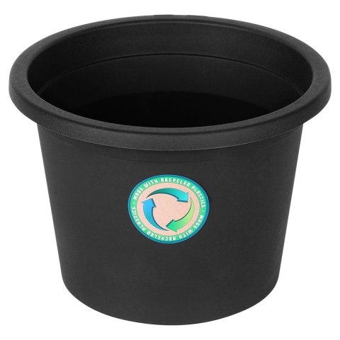 Doniczka ogrodowa plastikowa czarna okrągła duża 27,5 cm VILDE 339514 Doniczka ogrodowa plastikowa czarna okrągła duża 27,5 cm VILDE 339514