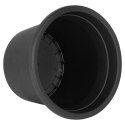 Doniczka ogrodowa plastikowa czarna okrągła duża 27,5 cm VILDE 339514 Doniczka ogrodowa plastikowa czarna okrągła duża 27,5 cm VILDE 339514