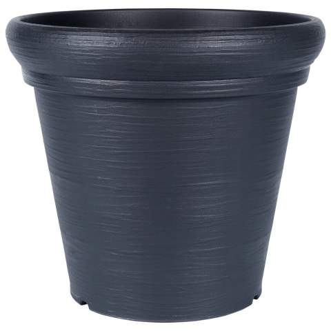 Doniczka ogrodowa plastikowa czarna okrągła duża 38x34 cm VILDE 339499 Doniczka ogrodowa plastikowa czarna okrągła duża 38x34 cm VILDE 339499