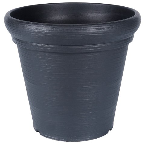 Doniczka ogrodowa plastikowa czarna okrągła duża 38x34 cm VILDE 339499 Doniczka ogrodowa plastikowa czarna okrągła duża 38x34 cm VILDE 339499