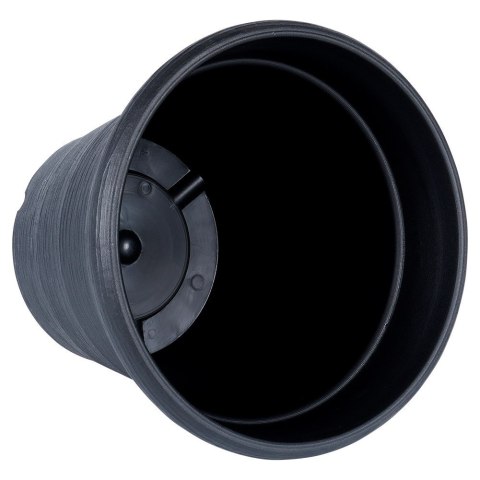 Doniczka ogrodowa plastikowa czarna okrągła duża 38x34 cm VILDE 339499 Doniczka ogrodowa plastikowa czarna okrągła duża 38x34 cm VILDE 339499