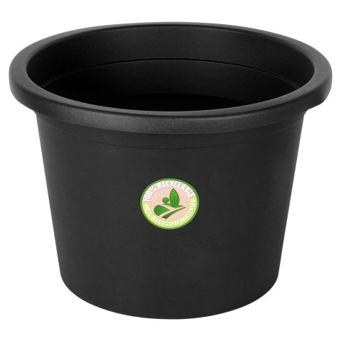 Doniczka ogrodowa plastikowa czarna okrągła duża 39 cm VILDE 339516 Doniczka ogrodowa plastikowa czarna okrągła duża 39 cm VILDE 339516