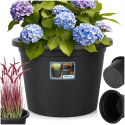 Doniczka ogrodowa plastikowa czarna okrągła duża 39 cm VILDE 339516 Doniczka ogrodowa plastikowa czarna okrągła duża 39 cm VILDE 339516