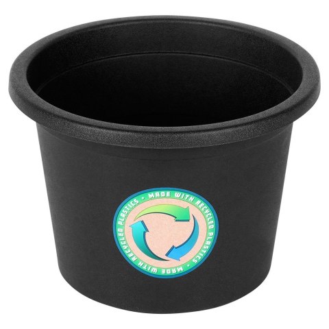 Doniczka ogrodowa plastikowa czarna okrągła mała 20 cm VILDE 339512 Doniczka ogrodowa plastikowa czarna okrągła mała 20 cm VILDE 339512