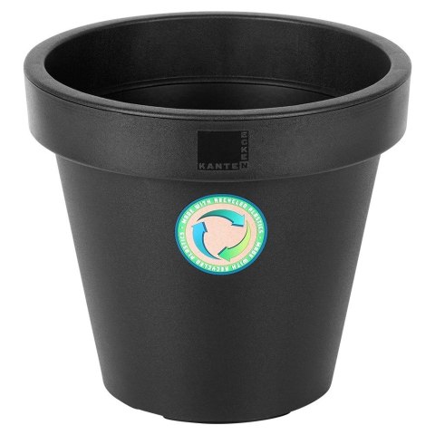 Doniczka ogrodowa plastikowa czarna okrągła mała 29 cm VILDE 339508-S Doniczka ogrodowa plastikowa czarna okrągła mała 29 cm VILDE 339508-S