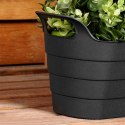 Doniczka ogrodowa plastikowa czarna podłużna duża 44,5 cm VILDE 339517 Doniczka ogrodowa plastikowa czarna podłużna duża 44,5 cm VILDE 339517
