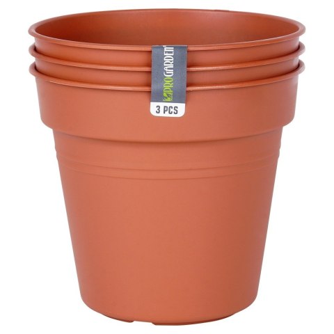 Doniczka ogrodowa plastikowa okrągła duża 17 cm 3 szt. PROGARDEN 339520 Doniczka ogrodowa plastikowa okrągła duża 17 cm 3 szt. PROGARDEN 339520