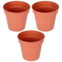 Doniczka ogrodowa plastikowa okrągła duża 17 cm 3 szt. PROGARDEN 339520