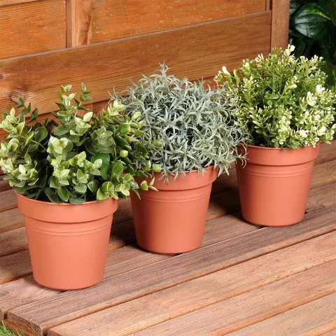 Doniczka ogrodowa plastikowa okrągła mała 13 cm 3 szt. PROGARDEN 339518 Doniczka ogrodowa plastikowa okrągła mała 13 cm 3 szt. PROGARDEN 339518
