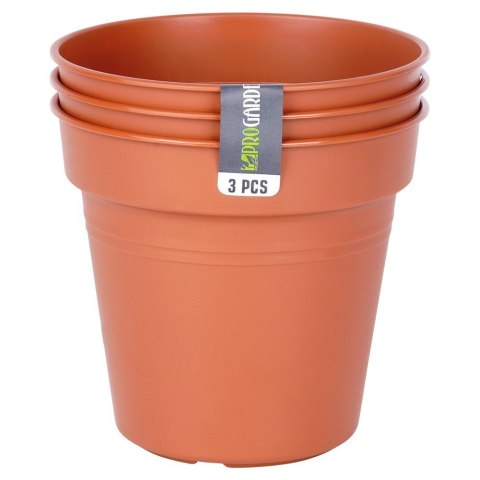 Doniczka ogrodowa plastikowa okrągła mała 13 cm 3 szt. PROGARDEN 339518 Doniczka ogrodowa plastikowa okrągła mała 13 cm 3 szt. PROGARDEN 339518