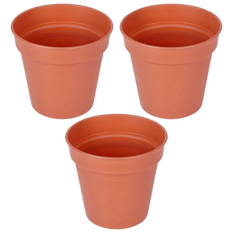 Doniczka ogrodowa plastikowa okrągła średnia 15 cm 3 szt. PROGARDEN 339519 Doniczka ogrodowa plastikowa okrągła średnia 15 cm 3 szt. PROGARDEN 339519