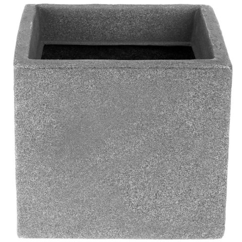 Doniczka ogrodowa plastikowa szara kwadratowa mała 20x17,5 cm VILDE 339319