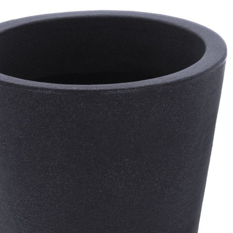 Doniczka ogrodowa plastikowa szara okrągła duża 28x45 cm VILDE 339312 Doniczka ogrodowa plastikowa szara okrągła duża 28x45 cm VILDE 339312