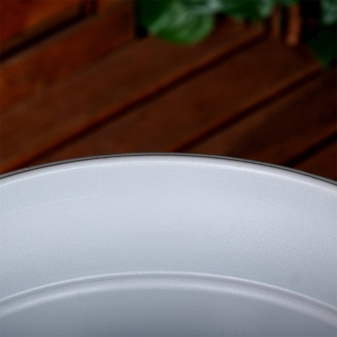 Doniczka ogrodowa plastikowa szara okrągła duża 38x34 cm VILDE 339500 Doniczka ogrodowa plastikowa szara okrągła duża 38x34 cm VILDE 339500